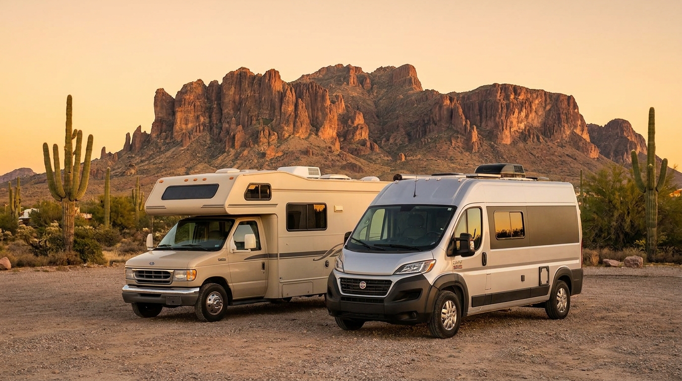 Map for Cheap RV Rental Comparison in Phoenix - Best Value 2026